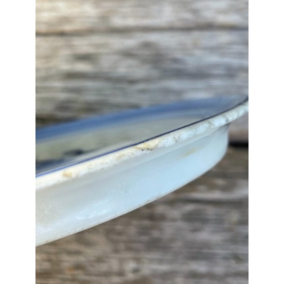 Vintage Bavaria German Tea Trivet Flower Basket Blue White - Picture 9 of 10